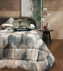 Trapunta matrimoniale Aspen Jacquard Dondi Home var. Stucco
