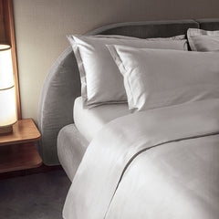 Trecento coppia federe Fazzini Bianco Seta 0