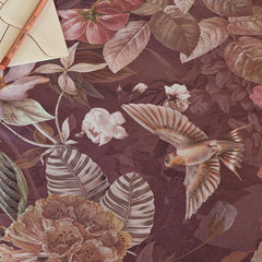 Trapunta matrimoniale Protea var. Burgundy Fazzini