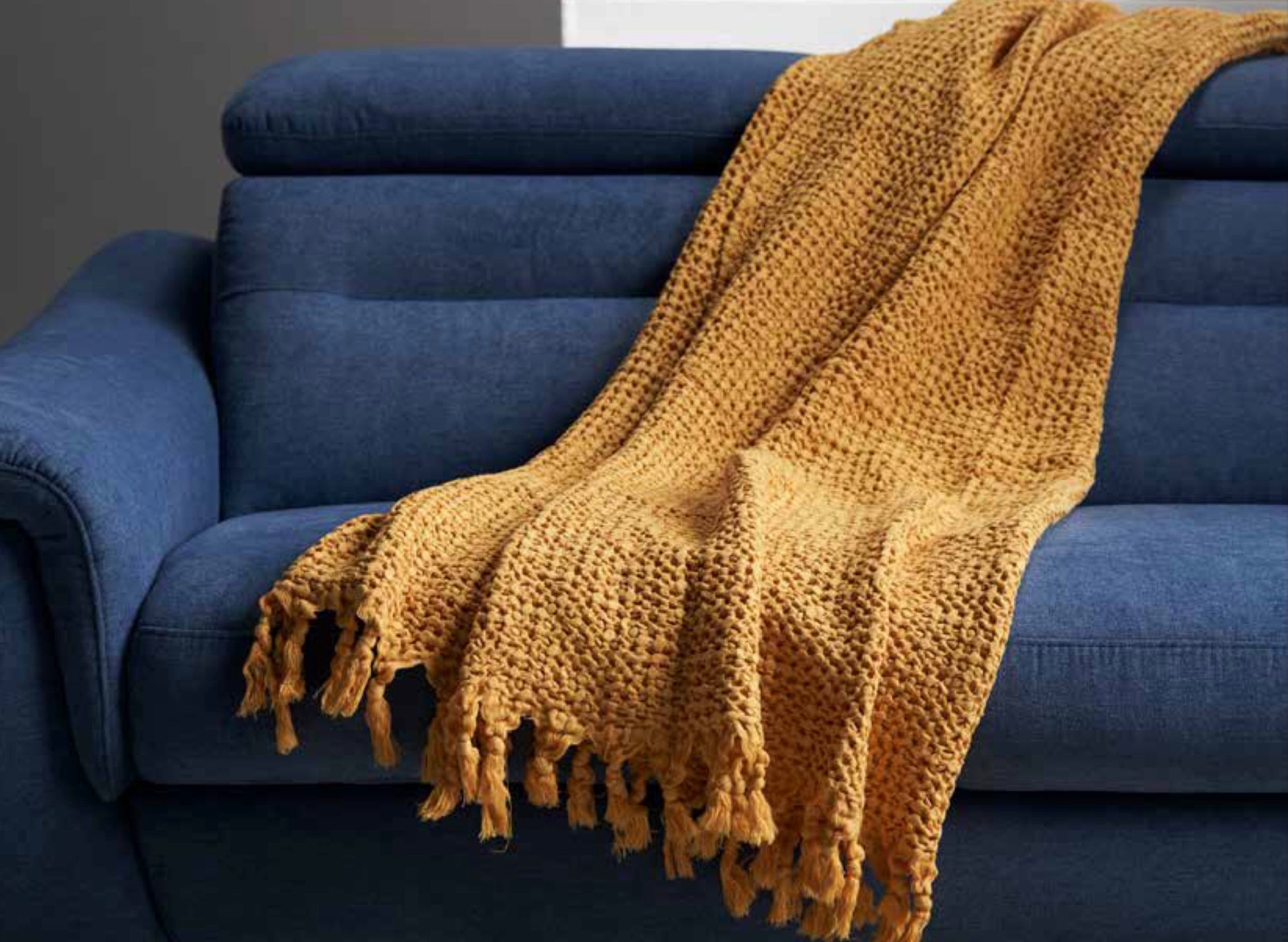 Plaid Lisbona apone in puro cotone Muschio
