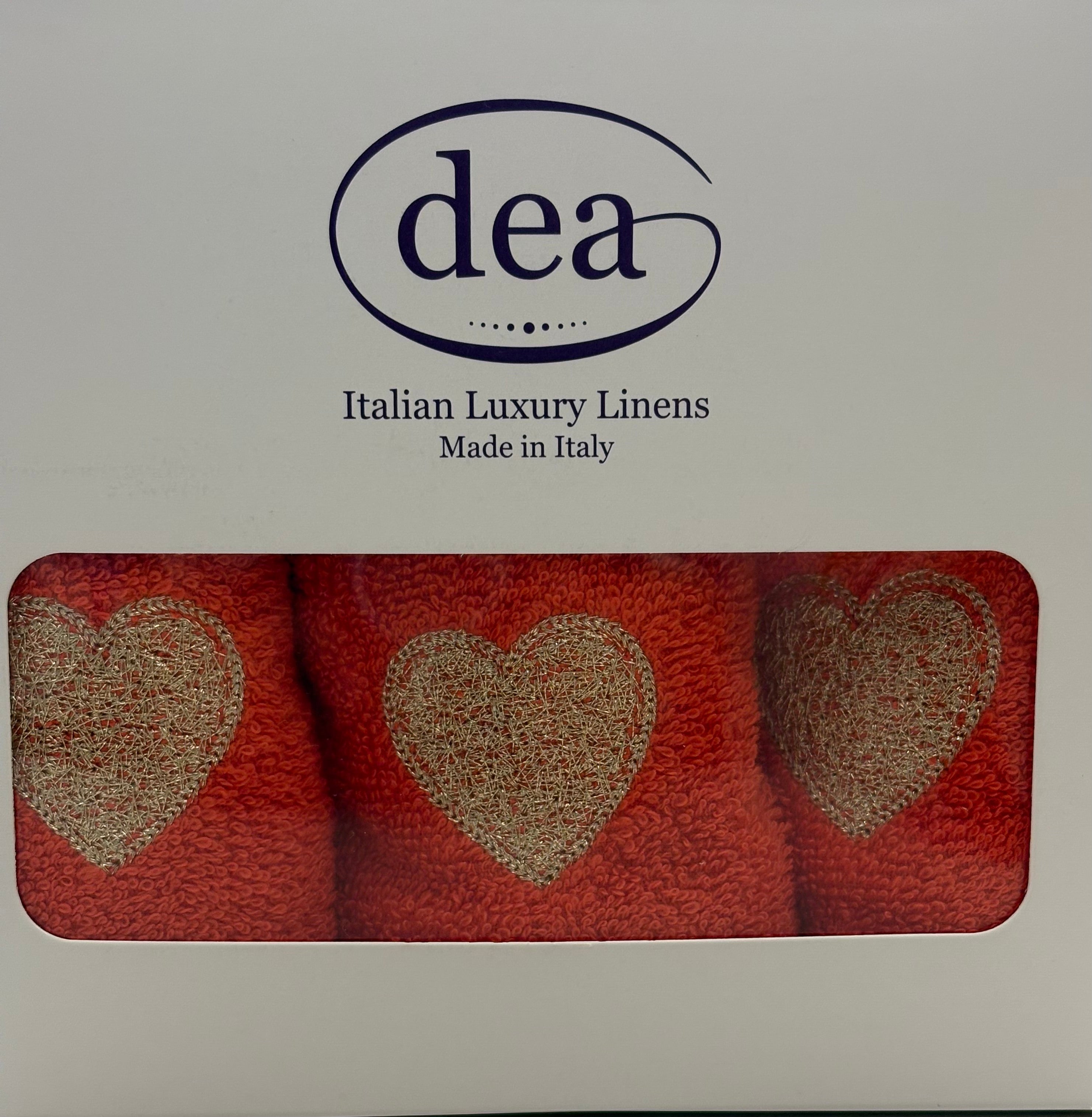 Set lavette cuoricini Dea Home Collection