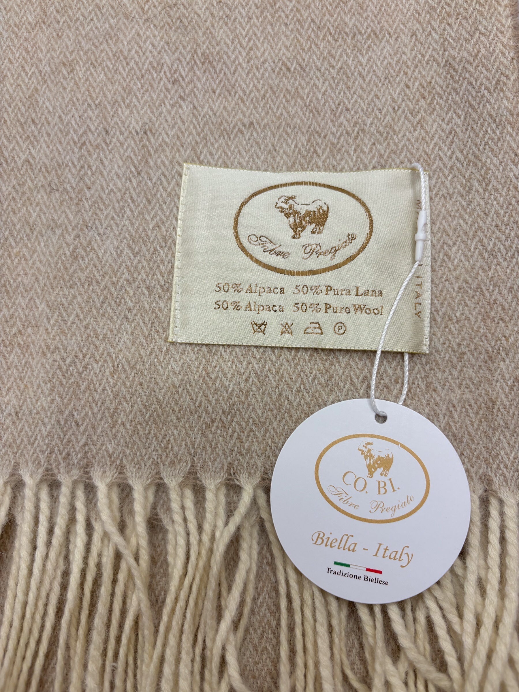 Plaid con frange Alpaca