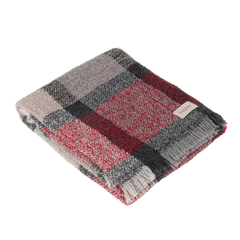 Plaid Bouclé Fazzini var. Cammello/Rosso