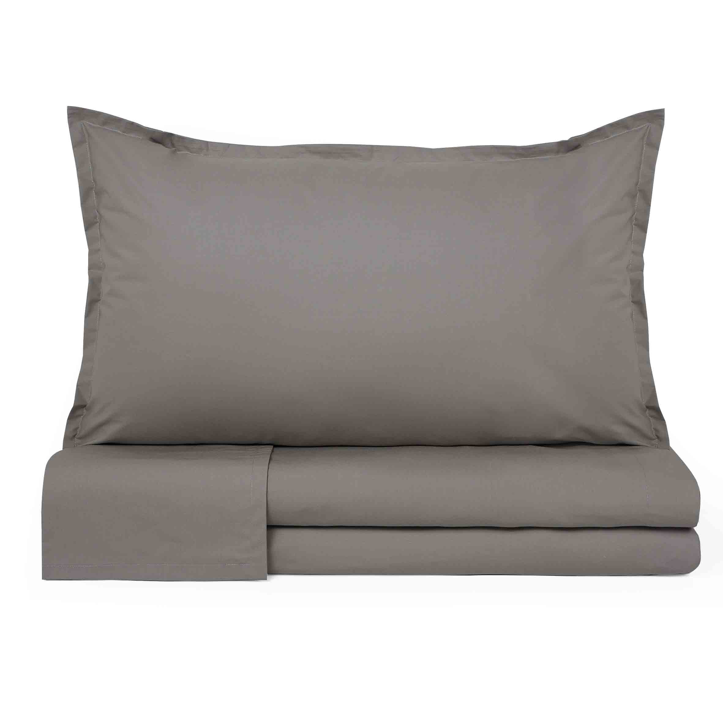 Completo lenzuola matrimoniale Prestige Cavalieri var. Grigio