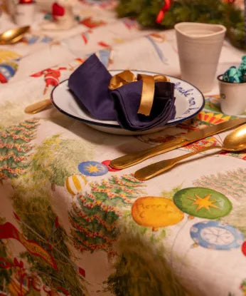 Tovaglia  Air Christmas  Tessitura Toscana Telerie x12