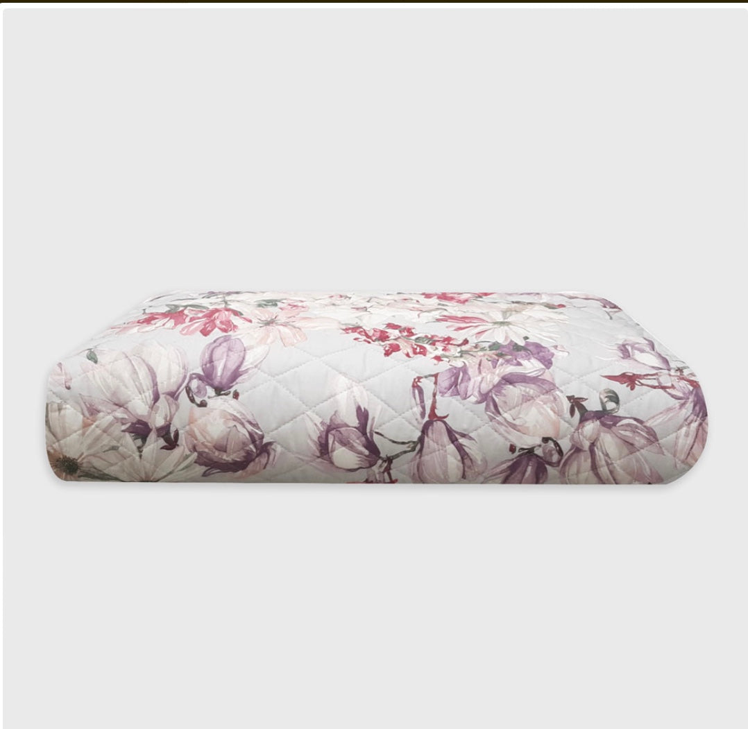 Copriletto trapuntato Orleans Mirabello var. Fucsia