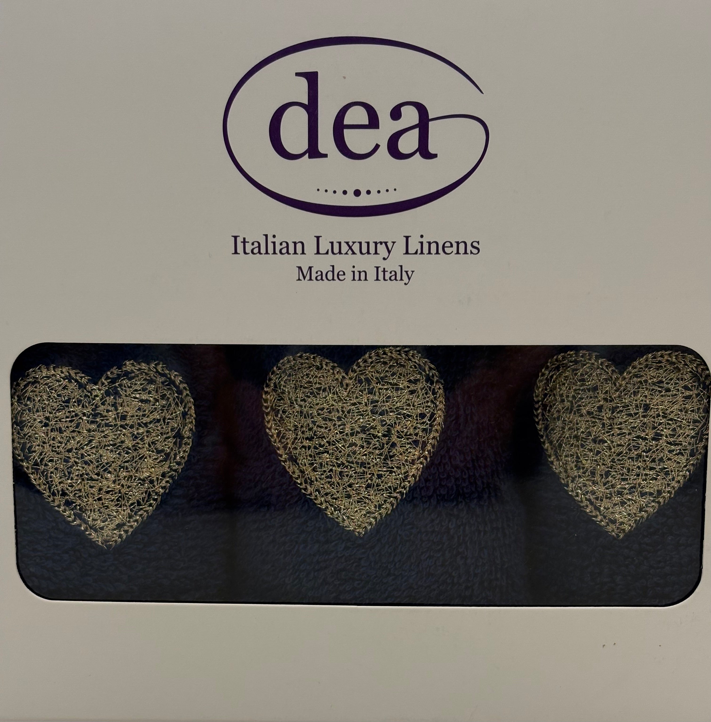 Set lavette cuoricini Dea Home Collection