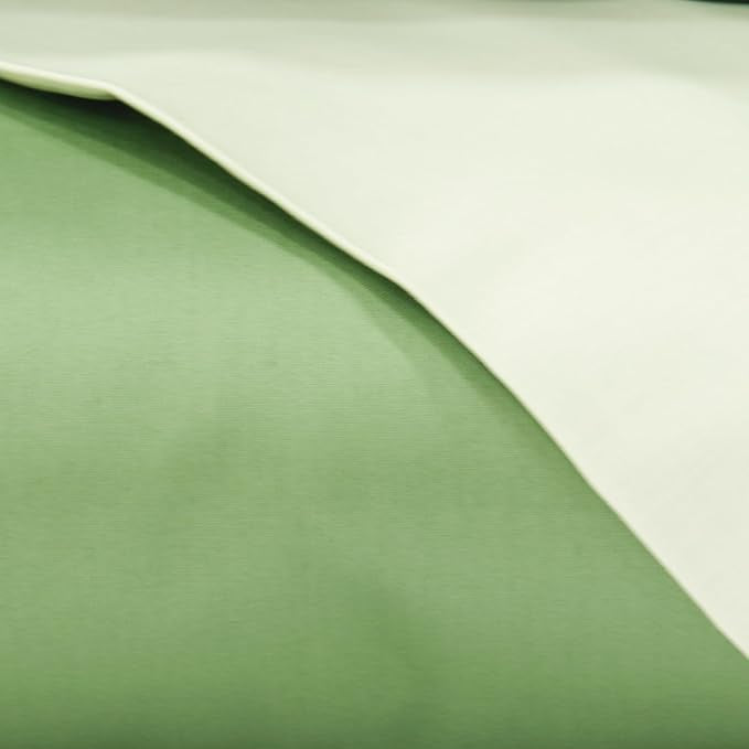 Copripiumino raso di cotone matrimoniale Incanto Riviera Muschio Avorio