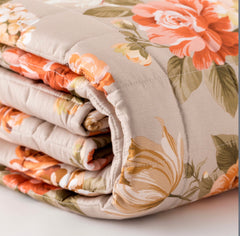 Trapuntino Revèer in  Raso di Puro Cotone Gardenia var. Beige