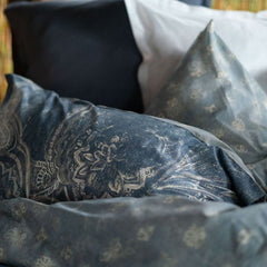 Parure copripiumino piazza e mezzo | Denim | Tessitura Telerie Toscane