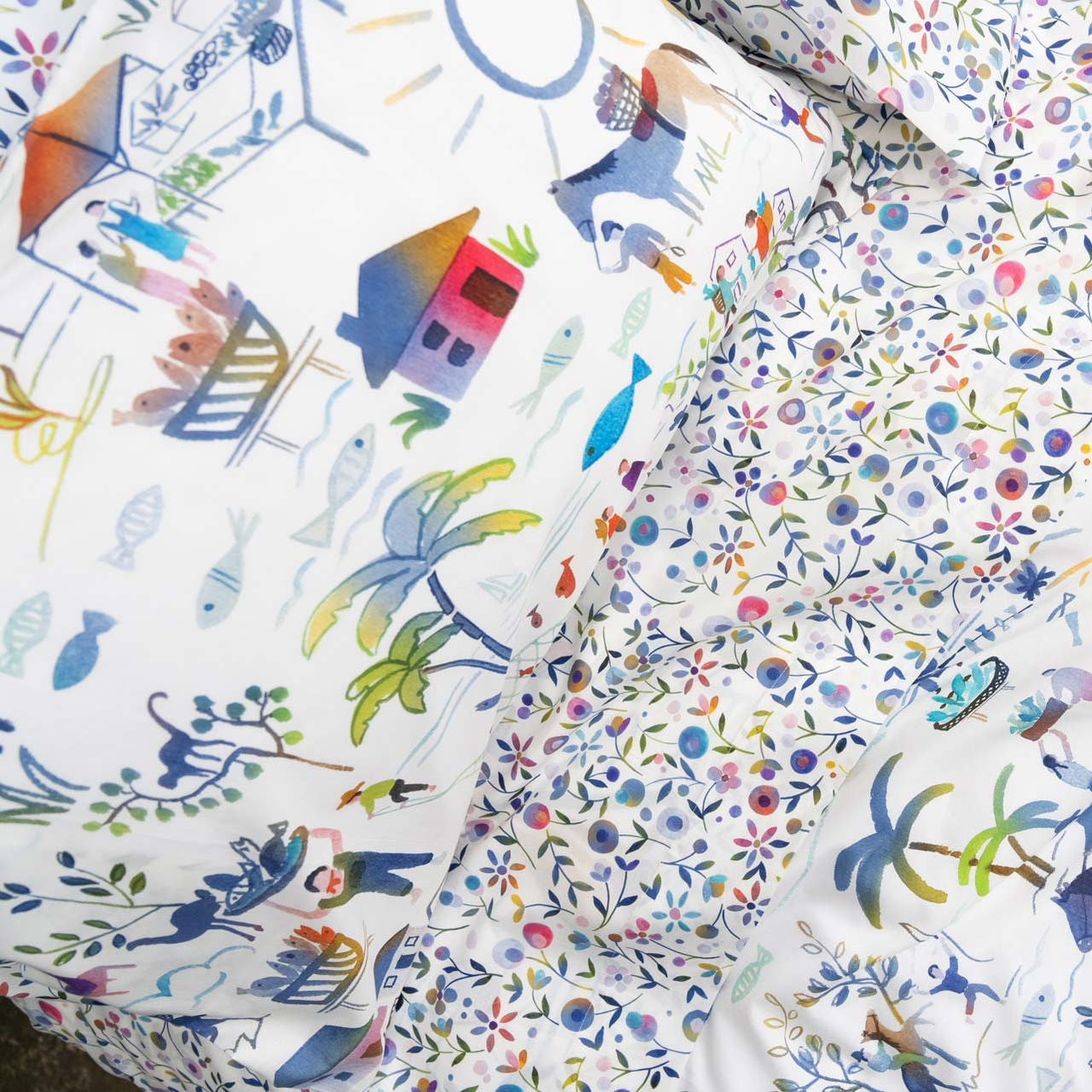 Copripiumino Coco Tessitura Toscana Telerie Piazza e mezzo