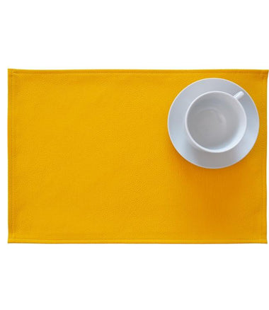 Sottopiatto in pelle vegana var. Sunglow Yellow