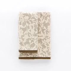 Coppia asciugamano 1 + 1 Flower Riviera var. Verde