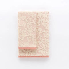 Coppia asciugamano 1 + 1 Flower Riviera var. Rosa