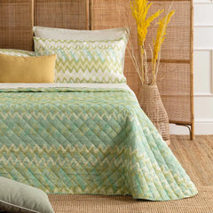 Copriletto trapuntato piazza e mezzo Jambo Riviera var. Verde