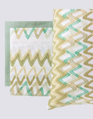 Completo lenzuola copriletto singolo Jambo Riviera var.verde