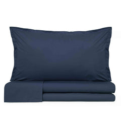 Completo lenzuola matrimoniale Prestige Cavalieri var. Blu