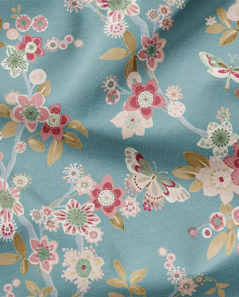 Completo letto piazza e mezzo Frida Le Vie del Cotone var. Giada