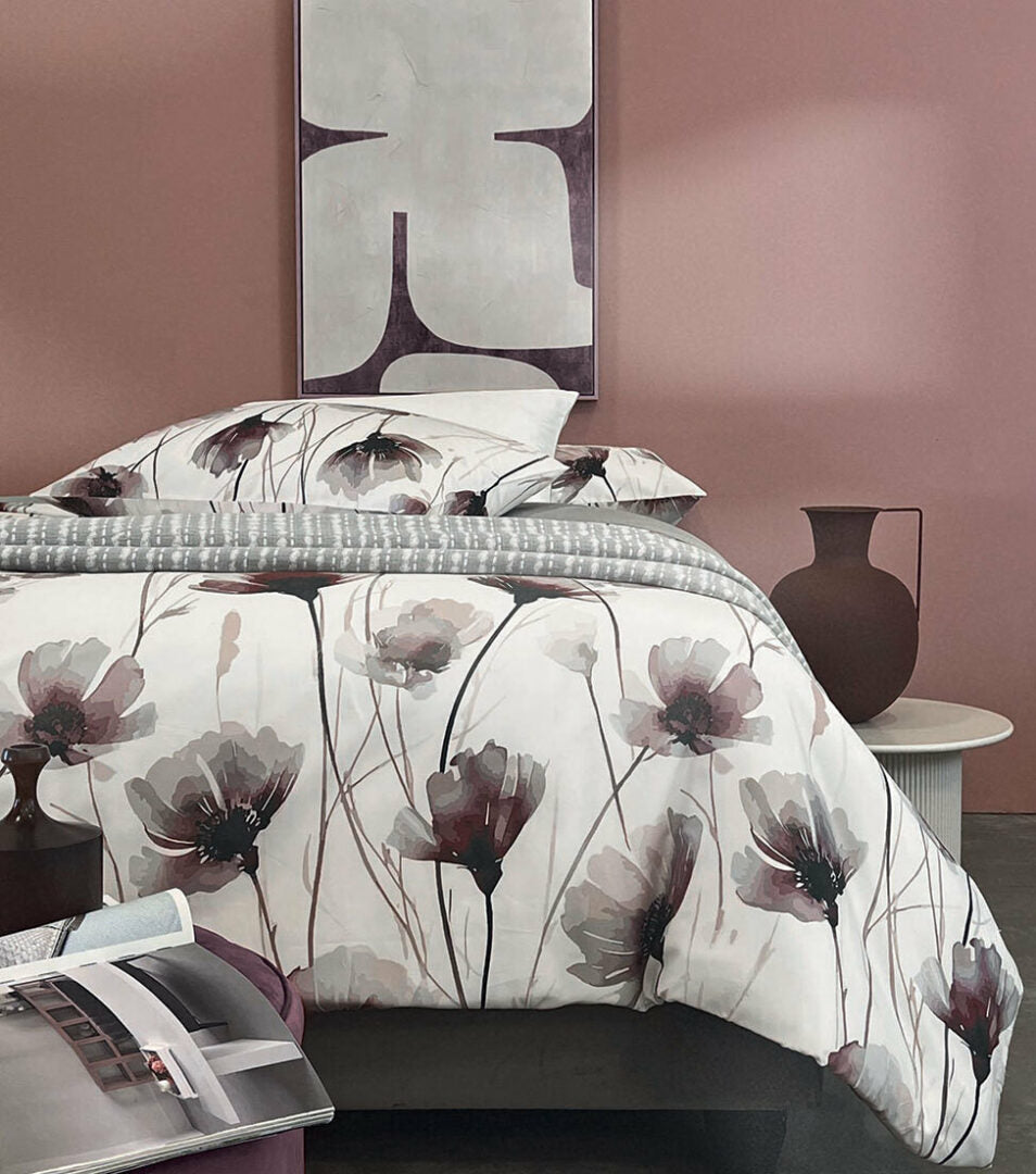 Copripiumino matrimoniale TULIP Malva Dondi Home