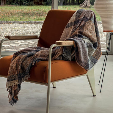 Plaid Bouclé Fazzini var. Cammello/Marrone