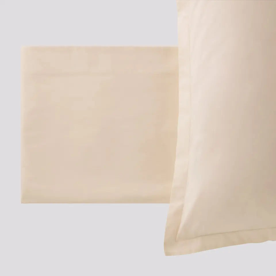 Completo letto singolo Incanto in Raso di Cotone Riviera var. Avorio