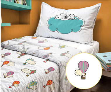 Completo letto matrimoniale Baloon Peanuts