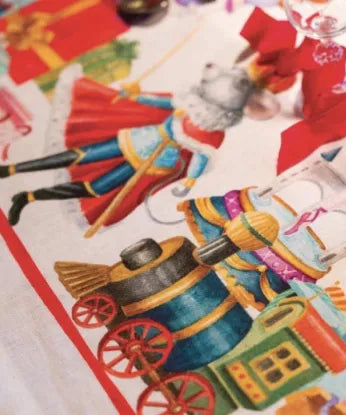 Tovaglia Schiaccianoci Tessitura Toscana Telerie x12