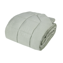 Trapunta matrimoniale Sashiko Fazzini var. Verde