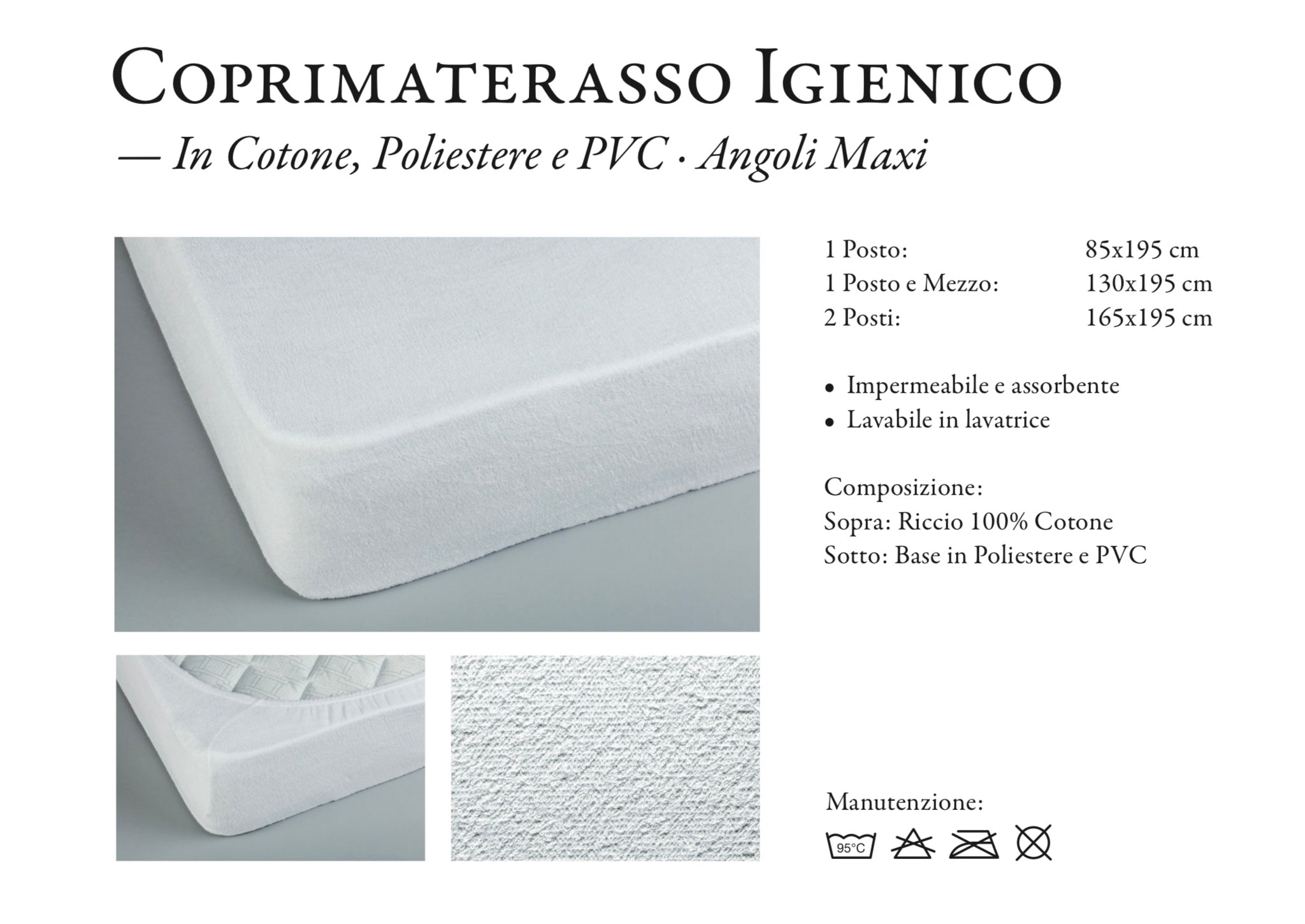 Coprimaterasso Igienico piazza e mezzo