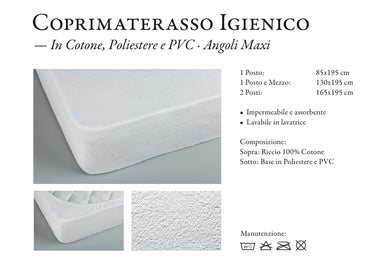 Coprimaterasso Igienico piazza e mezzo