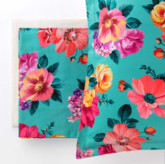 Completo lenzuola copriletto Gardenia verde menta