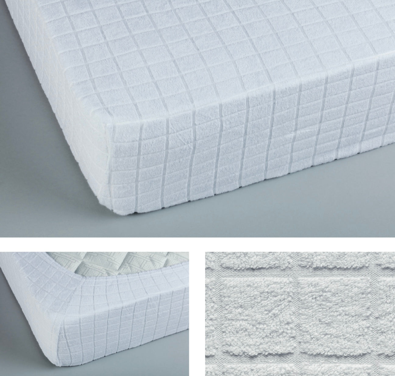 Coprimaterasso matrimoniale in spugna estensibile