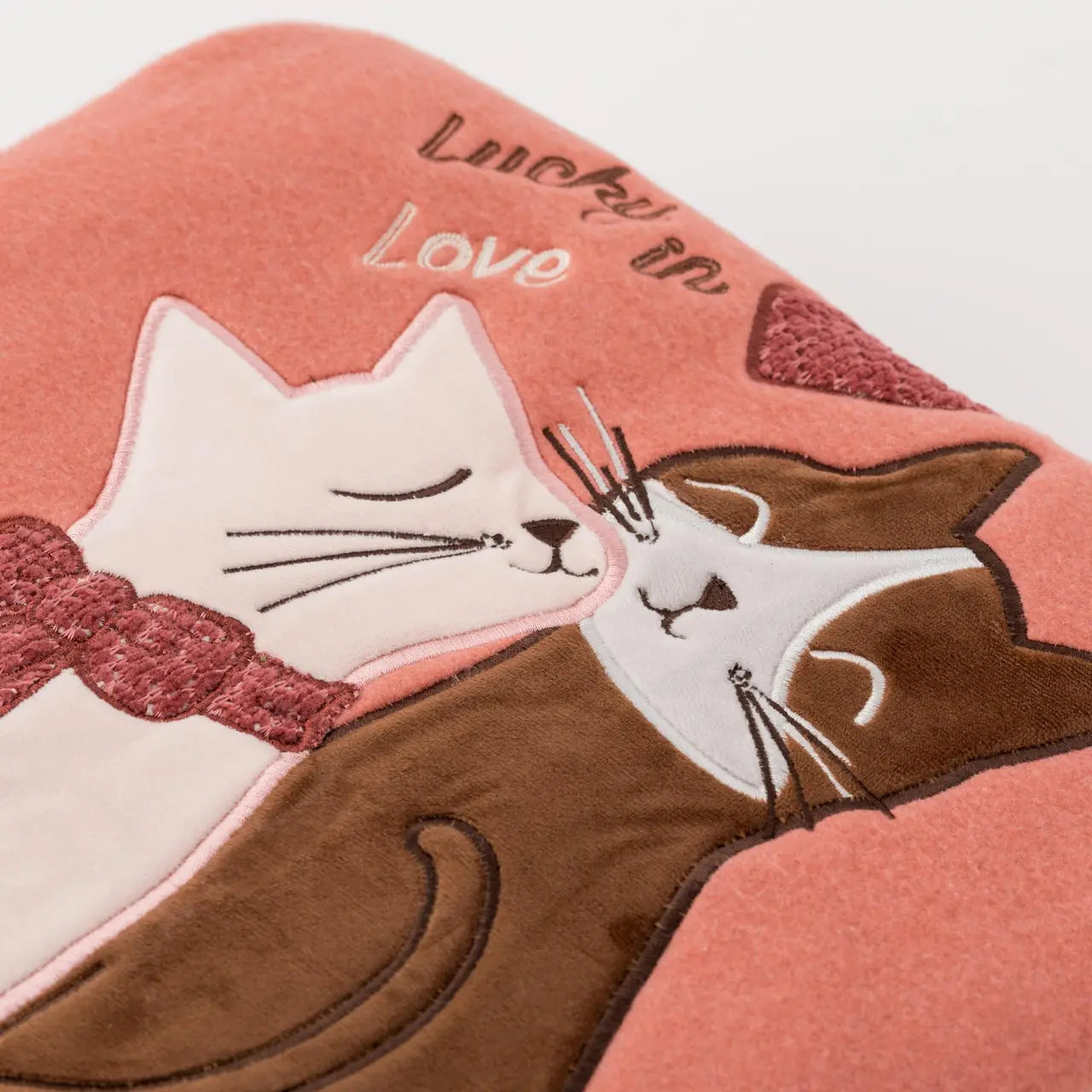 Plaid Paw ricamato Minou var. Rosa loto Riviera