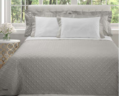 Trapuntino Emma in raso di cotone Dea Home Collection Tortora 82