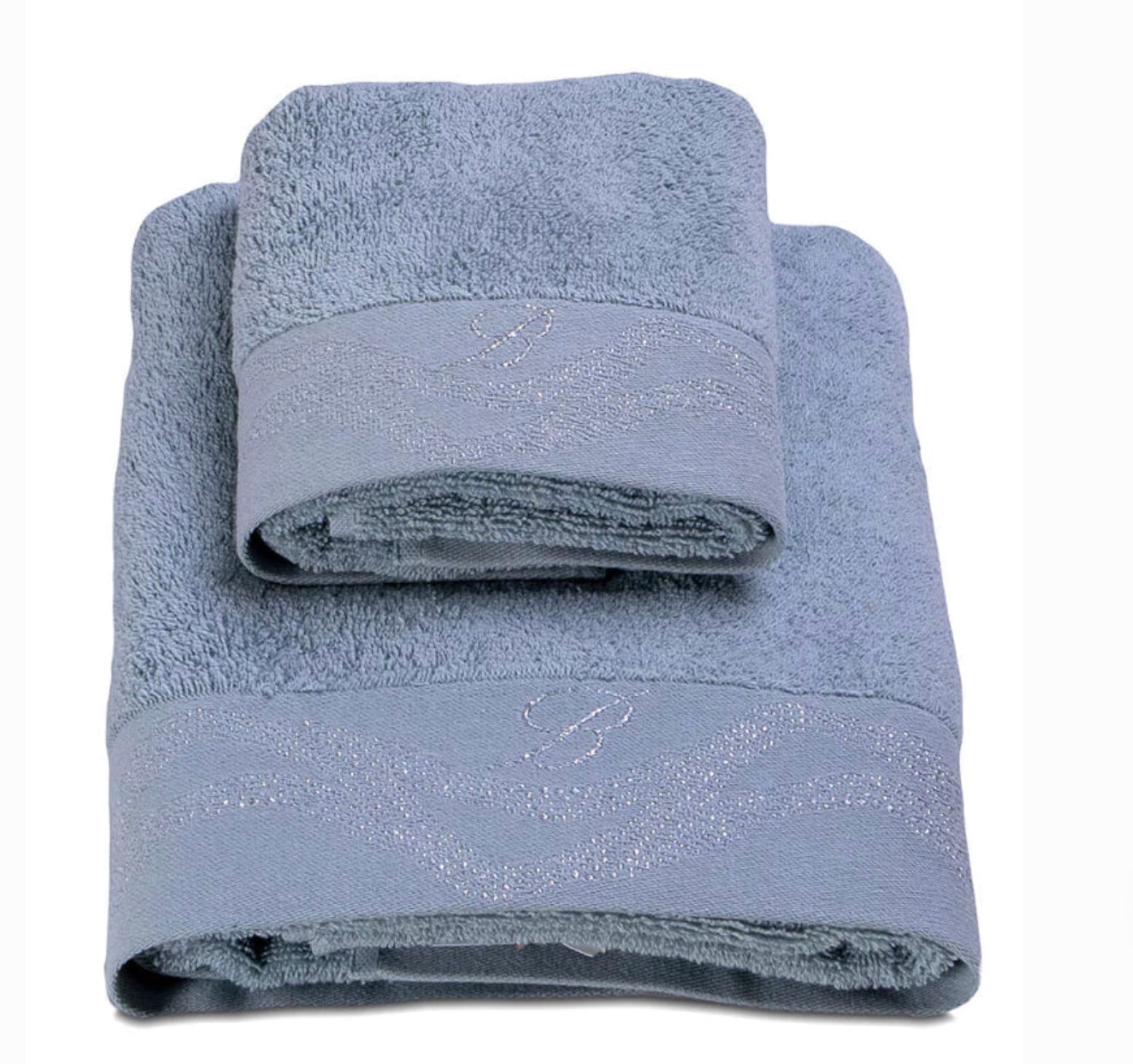 Set bagno 1+1 Crystelle Blumarine azzurro