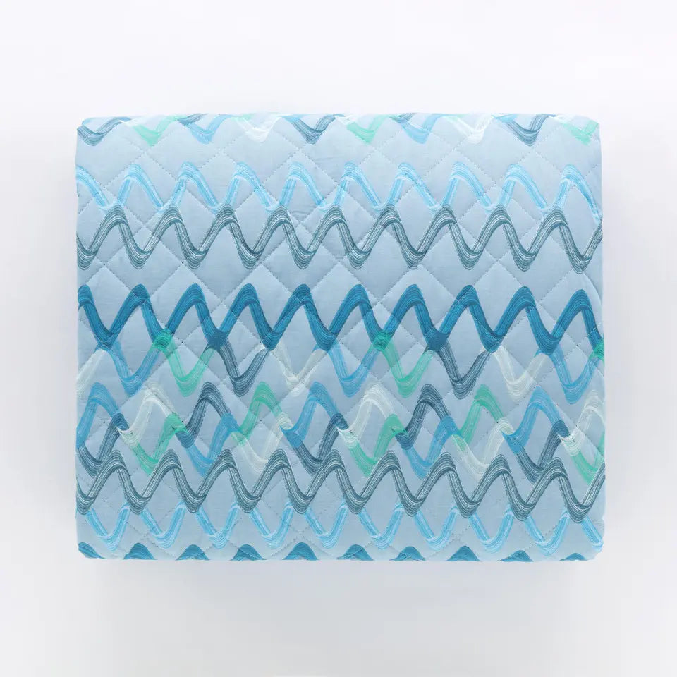 Copriletto trapuntato singolo Jambo Riviera var. Blue