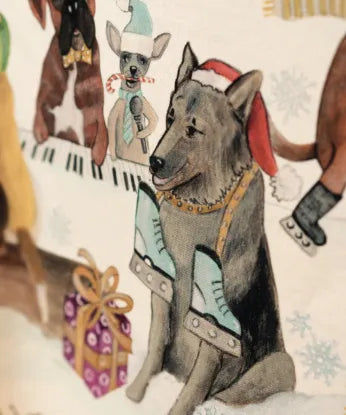 Tovaglia Jingle Woof Tessitura Toscana Telerie x12