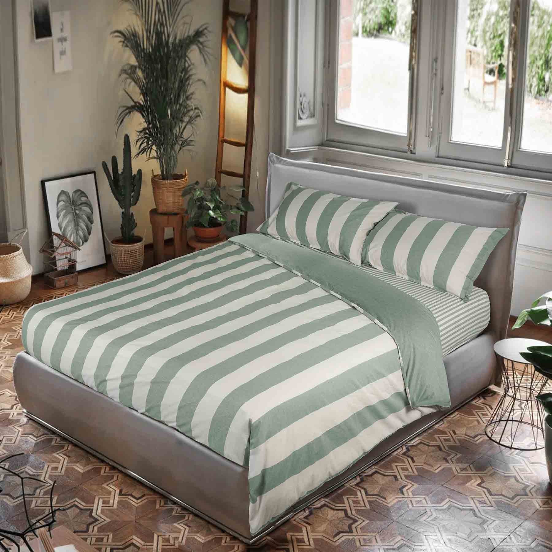 Linea Natura Set 2 federe Ermes-Green Cavalieri