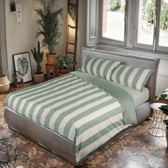 Linea Natura Set 2 federe Chambray-Green Cavalieri