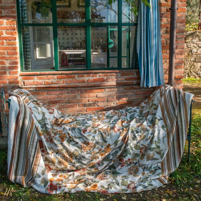 Tovaglia rettangolare X 12 Ikebana Tessitura Toscana Telerie