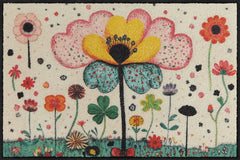 Efia Tappeto o zerbino 50 x75 cm disegno Fantasy Flower
