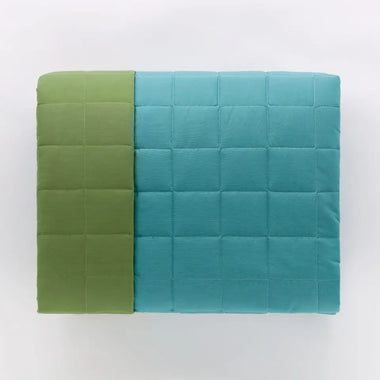 Copriletto trapuntato piazza e mezzo Paint var. Verde Turchese