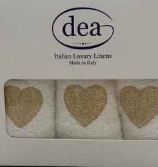 Set lavette cuoricini Dea Home Collection