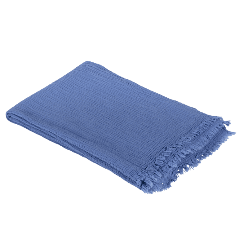 Copriletto matrimoniale Criss cross Fazzini var. Blu