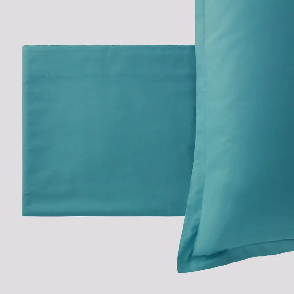 Completo letto singolo Incanto in Raso di Cotone Riviera var. Ottanio