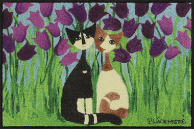 Efia Tappeto o zerbino 50 x 75 cm Cielo di Tulipani