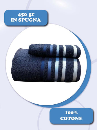 Coppia asciugamani Malizia Daltex Blu