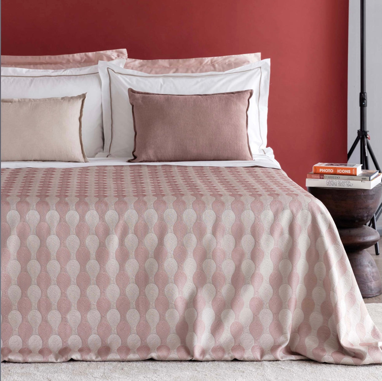 Copriletto Reveer Jaquard Zirma Rosa