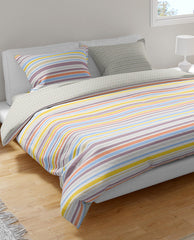 Copripiumino piazza e mezzo Super Stripe Rainbow