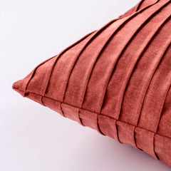 Cuscino in velluto 50x50 cm rosa - Goodly Plissé | Riviera | Carillo Home